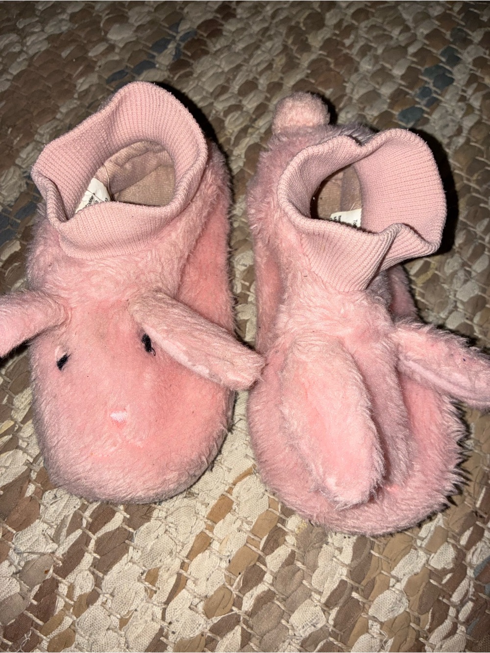 L.L. Bean Pink Bunny Plush Infant Footies
